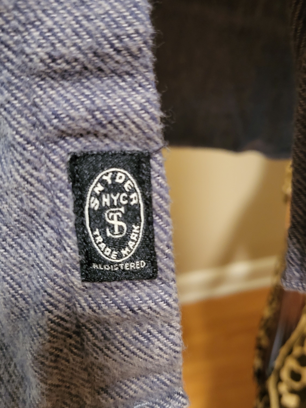 Todd Snyder Alaskan Chamois Men's Long-Sleeve Button-Down Shirt - Slate Blue XL - Picture 5 of 6